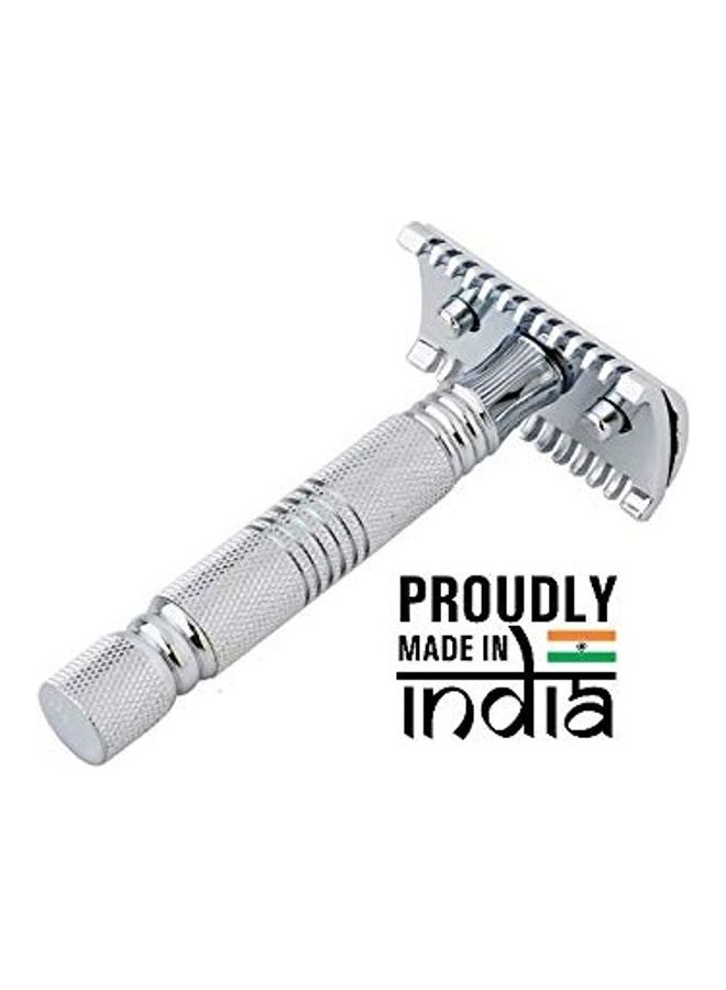 Double Edge Safety Razor Silver