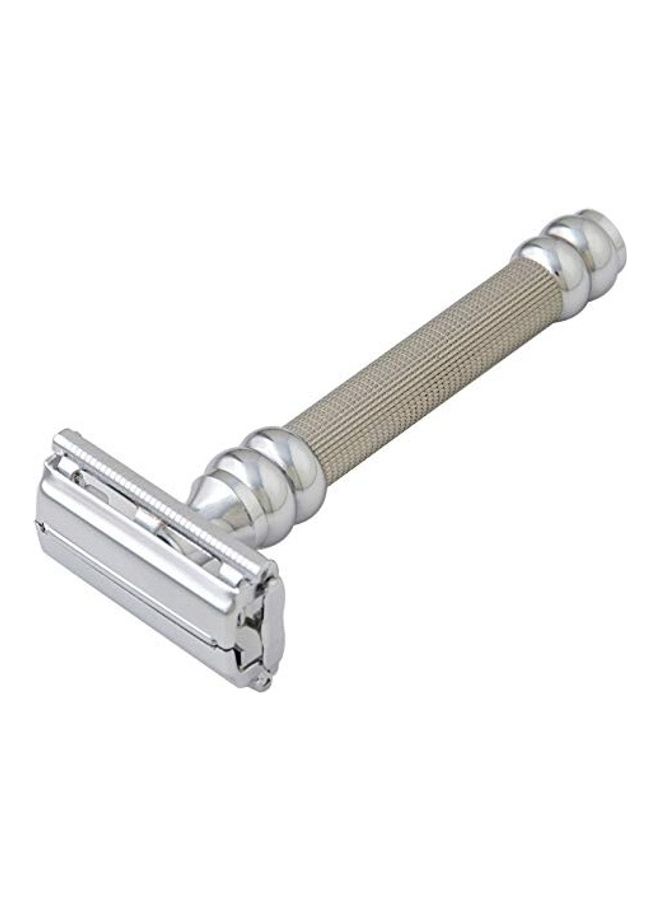 Double Edge Shaving Razor Silver