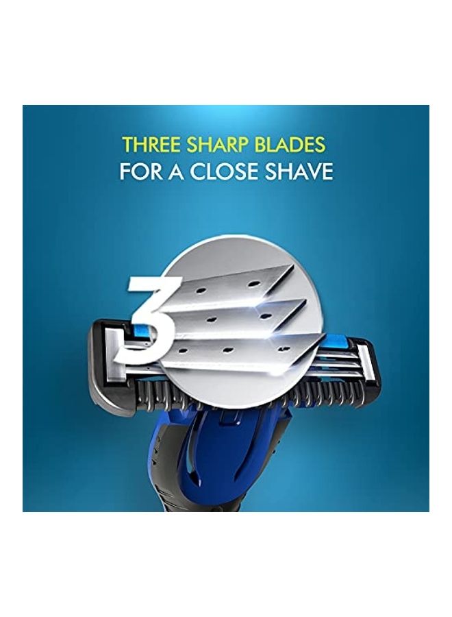 Single Razor With 8 Blades Multicolour 7.4803X5.43306X0.98425inch