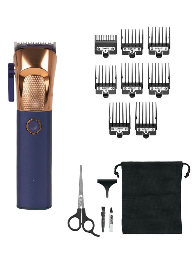 MAX CUT 13 Pieces Professional Grade Lithium Ion Metal Hair Clipper