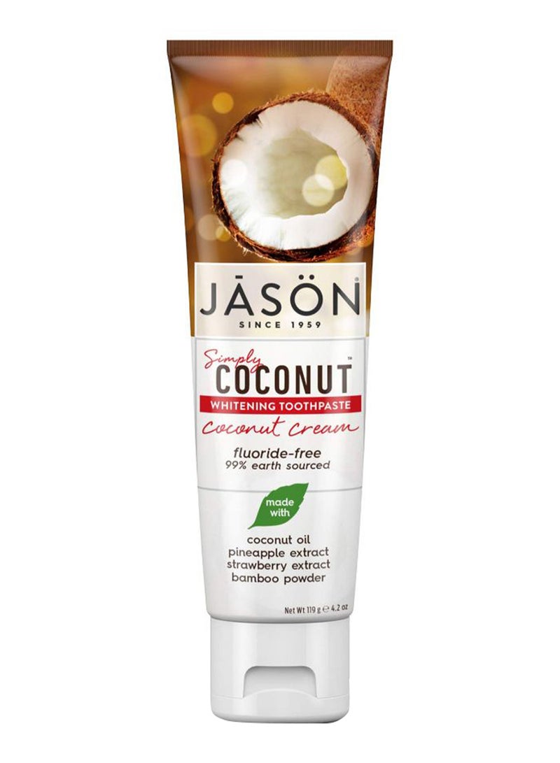 Simply Coconut Cream Whitening Toothpaste