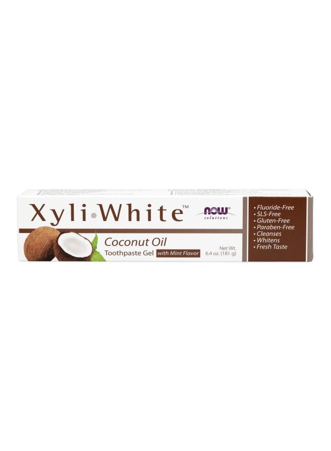 Xyli White Coconut Oil Mint Flavour Toothpaste Gel 181grams