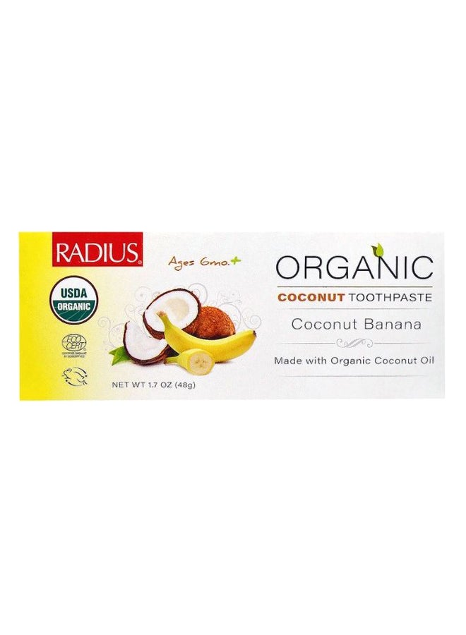 Organic Coconut Banana Toothpaste 48grams