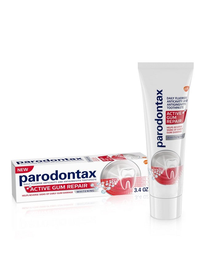 Arodontax Active Gum Repair Whitening Toothpaste For Bleeding Gums 3.4 Oz Tube