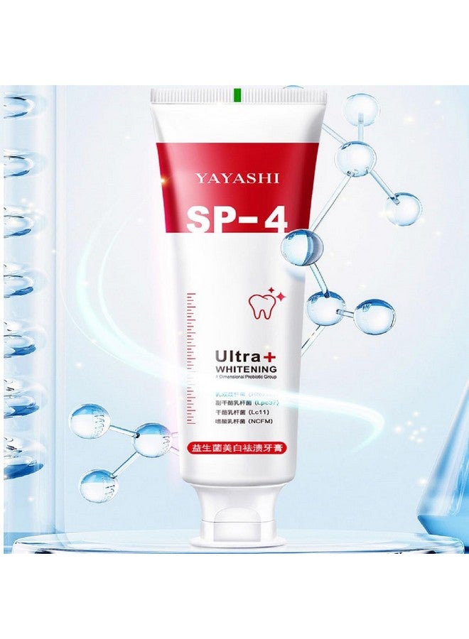 2Pcs Yayashi Sp4 Probiotics Whitening Toothpaste Yiliku Sp4 Super Probiotic4 Toothpaste Fresh Breath Toothpaste (Red)