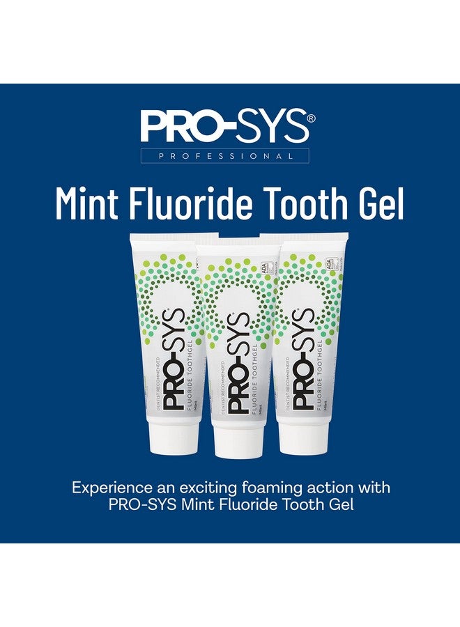 Rosys® Mint Fluoride Toothpaste Gel Ada Approved Prevents Cavities Gingivitis And Plaque Pack Of 3