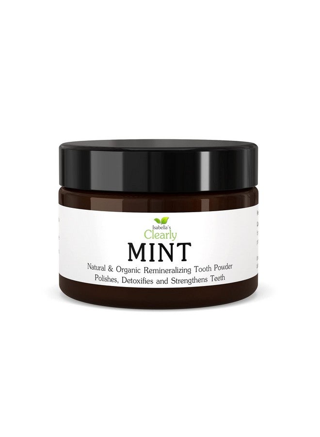 Mint Remineralizing Tooth Powdernatural Fluoride Free Toothpaste For Adults Teeth Whitening Xylitol Baking Soda Clay Calcium