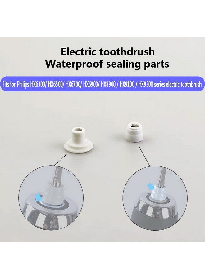 Electric Toothbrush Waterproof Sealing Parts For Philips Hx6710 Hx6730 Hx6930 Hx6950 Hx9140 Hx9160 Hx9340 Hx9350 Universal Waterproof Sealing Parts Rubber Pads (2 Set)