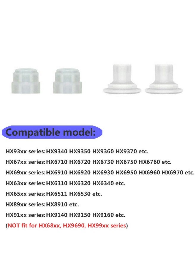 Electric Toothbrush Waterproof Sealing Parts For Philips Hx6710 Hx6730 Hx6930 Hx6950 Hx9140 Hx9160 Hx9340 Hx9350 Universal Waterproof Sealing Parts Rubber Pads (2 Set)