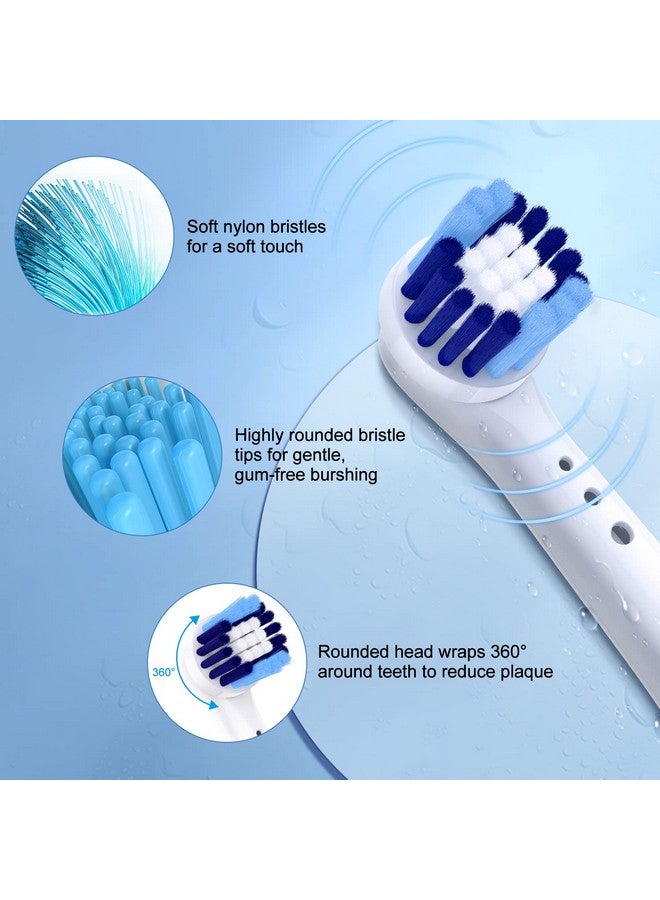 Tb100E Replacement Toothbrush Tips Compatible With Waterpik Dental Water Jet Wp100 Wp300 Wp450 Wp672 Wp660 Wp260 Generic Toothbrush Heads For Waterpik Flossers Fit Waterpik Brush Flosser Head