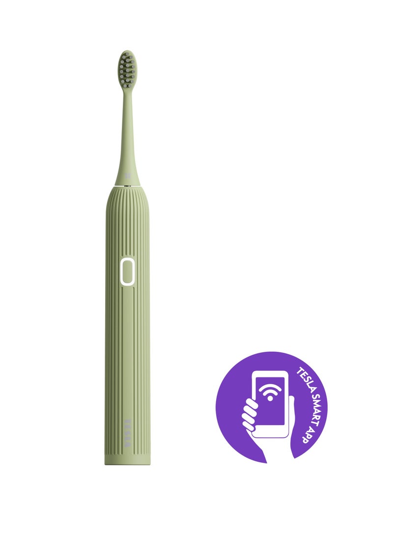 Smart Sonic Toothbrush TS200 Green Works with Google, Alexa and Tesla Home App