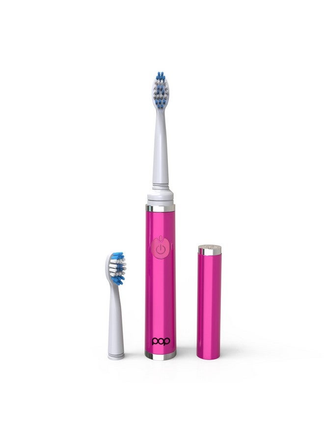 The Ultimate Pro Toothbrush (Pink) Rechargeable Toothbrush Wup To 40000 Brush Strokesminute Longlasting Dupont Nylon Bristles Teens & Adult Toothbrush Wquadrant Pacer & Timer