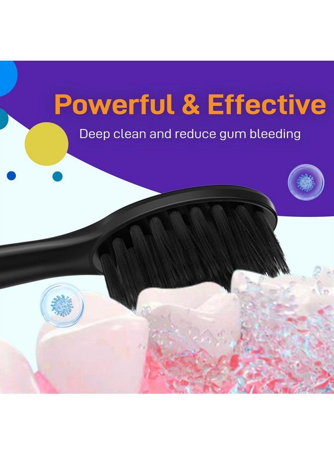 Toothbrush Replacement Heads For Burst Sonic Electric Toothbrush Soft Bristles Brush Heads For Deep Cleaning And Teeth Whitening Black