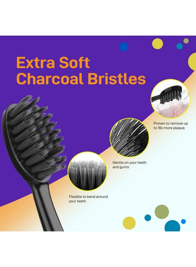 Toothbrush Replacement Heads For Burst Sonic Electric Toothbrush Soft Bristles Brush Heads For Deep Cleaning And Teeth Whitening Black