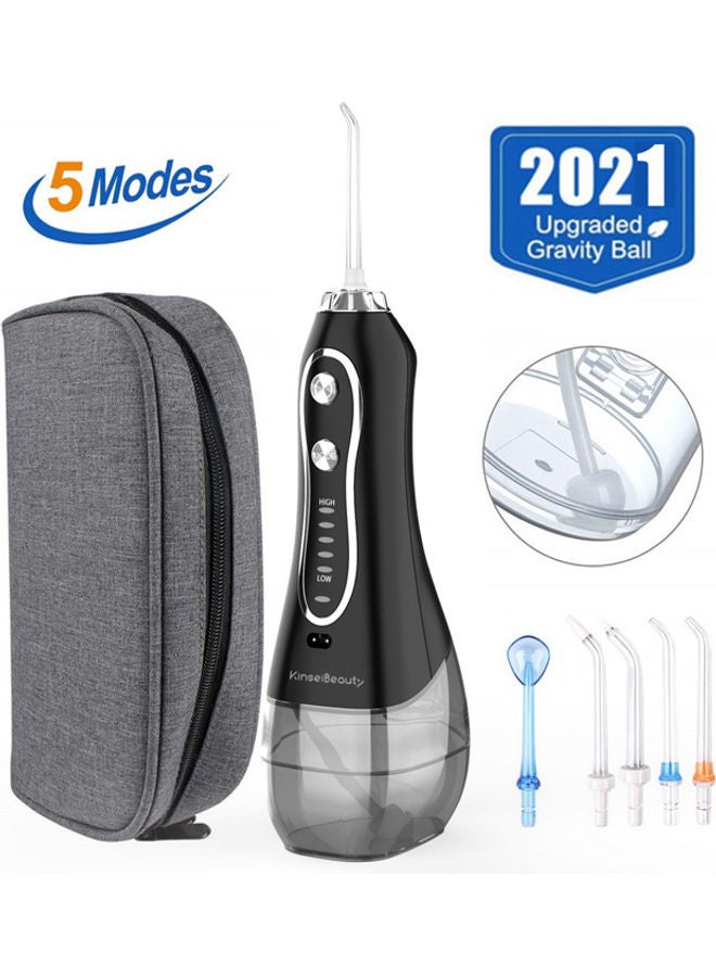 Oral Hygiene Irrigator Cordless Floss Water Jet Dental Black 300ml