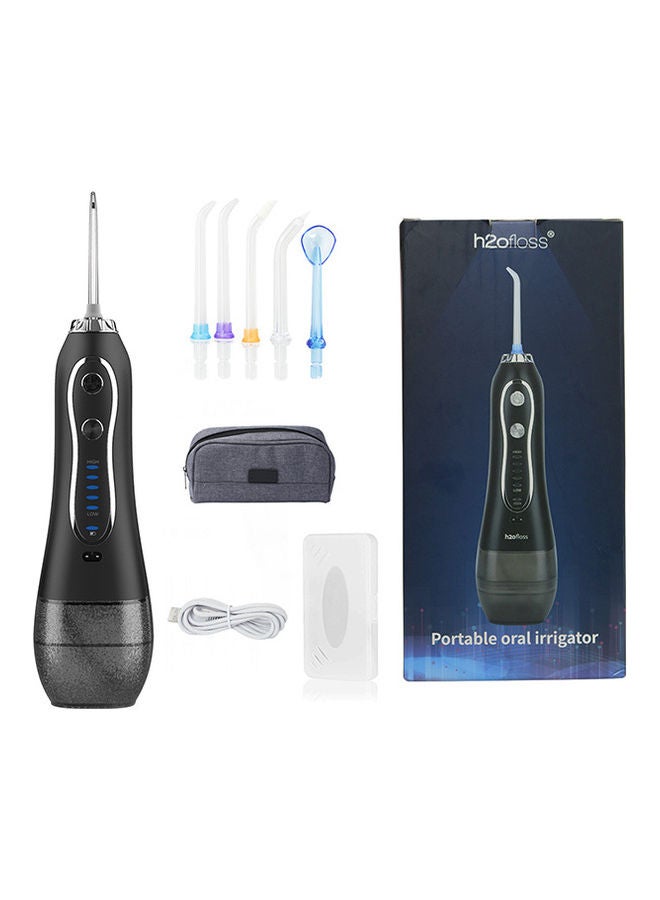 5-Mode Portable Dental Water Flosser Black 300ml