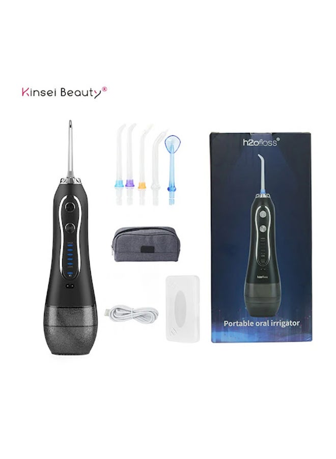 Portable  Oral Hygiene Dental Water Flosser Black 300ml