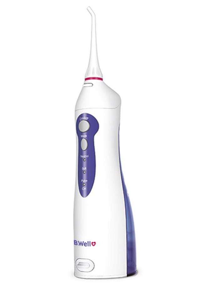 WI-911 3-Mode Portable Oral Irrigator Water Flosser with Two User Tip & Li-ion Battery Charger Adapter