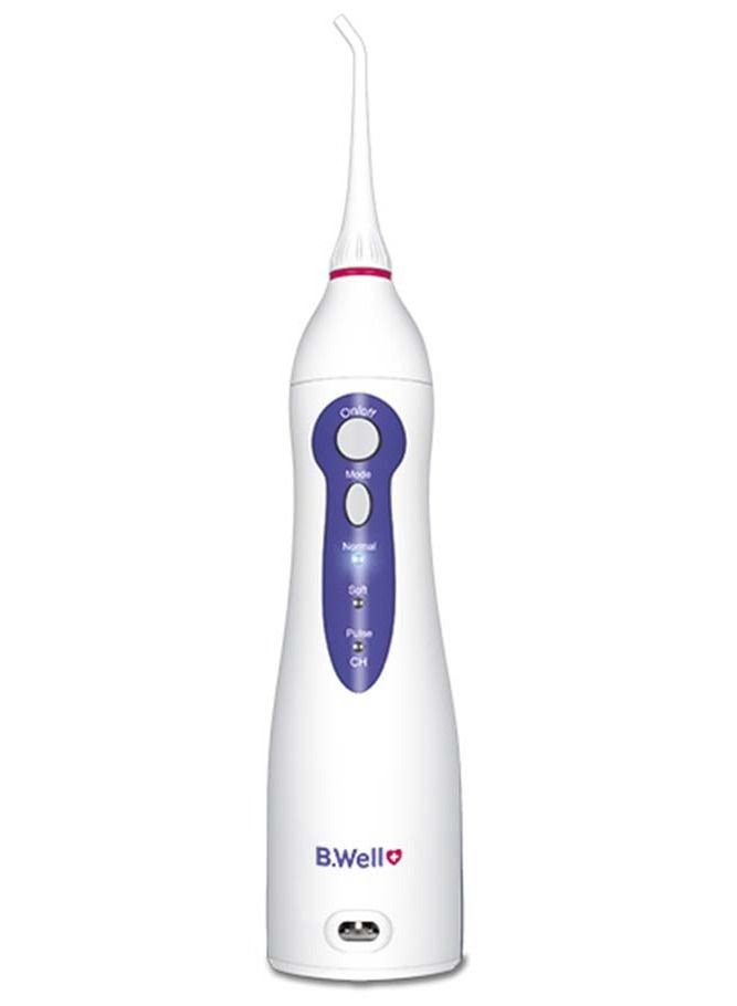 WI-911 3-Mode Portable Oral Irrigator Water Flosser with Two User Tip & Li-ion Battery Charger Adapter
