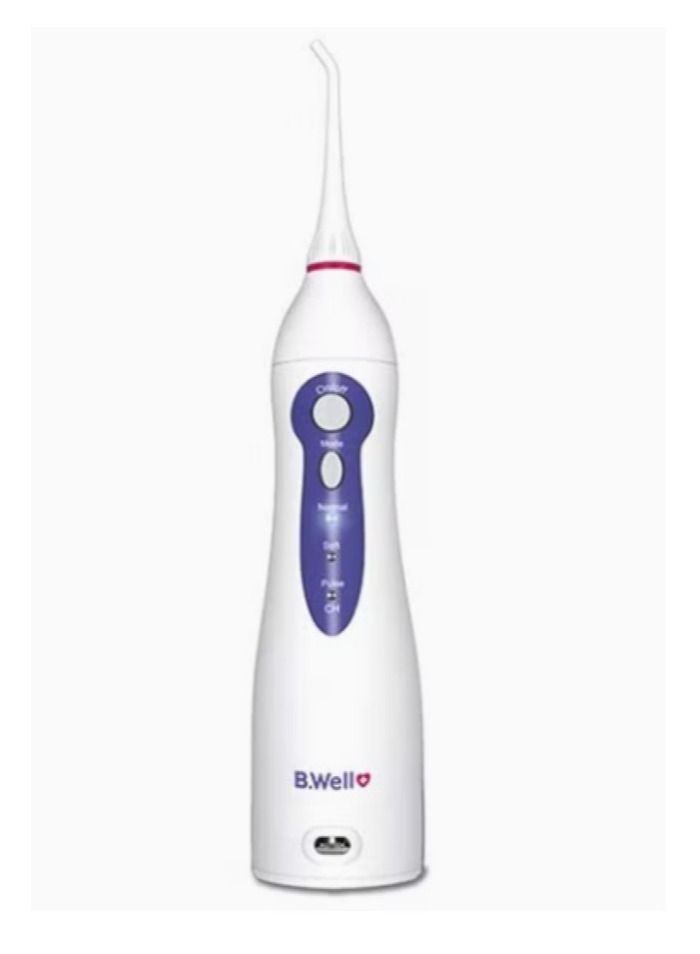 WI-911 3-Mode Portable Oral Irrigator Water Flosser with Two User Tip & Li-ion Battery Charger Adapter