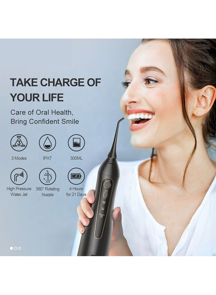 F5020E Dental Oral USB Rechargeable Electric Irrigator Water Flosser Port Jet for Cleaning Teeth Tooth