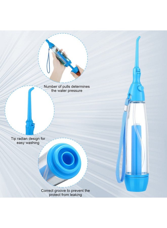 Tonsil Stone Remover 1 Manual Pump Type Low Pressure Irrigator Oral Water Pick 1 Tonsil Stone Remover With Led Light 1 Stainless Steel Tonsil Stone Removal Tools To Get Rid Of Bad Breath (Blue)