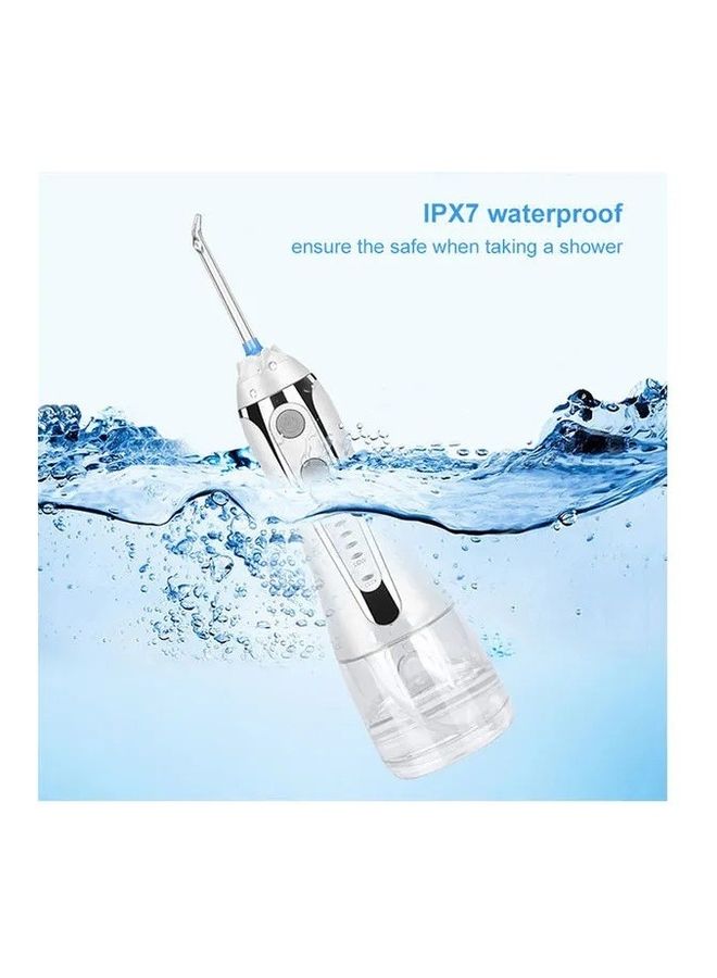 5-Mode IPX 7 Waterproof Cordless Dental Water Flosser Teeth Cleaning Set White