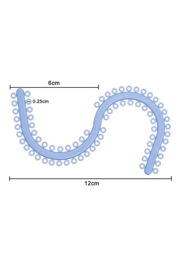 Dental Orthodontic Separator Ties S Type S Type Dental Elastic Orthodontic Ligature Ring Ties 700 Rings10 Sticks (Blue)