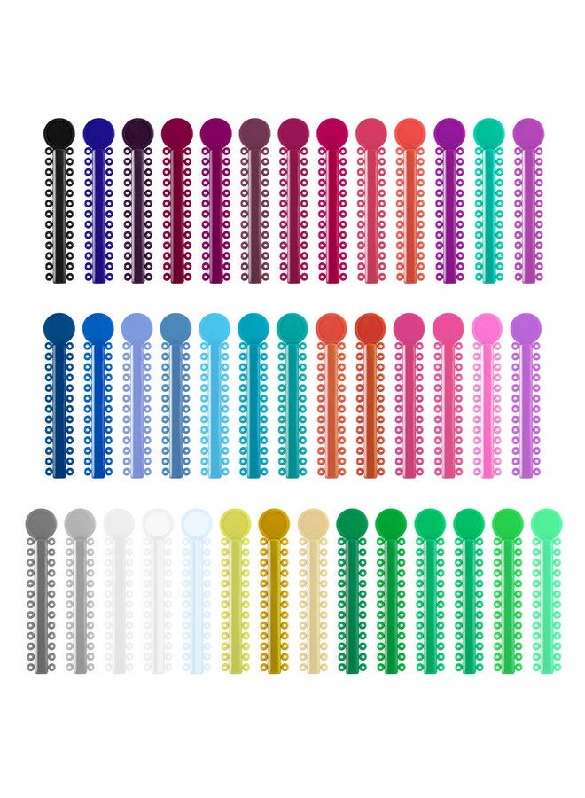 Dental Orthodontic Ligature Ties 1040 Pcs Orthodontic Orings Braces Rubber Bands Multicolor