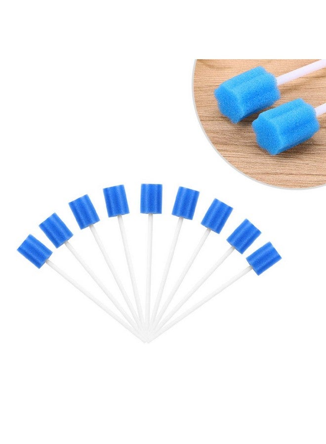 30Pcs Mouth Swabs For Elderly Disposable Medical Sponge Stick Mouth Care Cleaning Sponge For Oral Care Blue