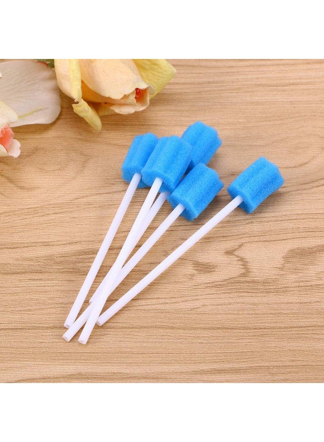 30Pcs Mouth Swabs For Elderly Disposable Medical Sponge Stick Mouth Care Cleaning Sponge For Oral Care Blue