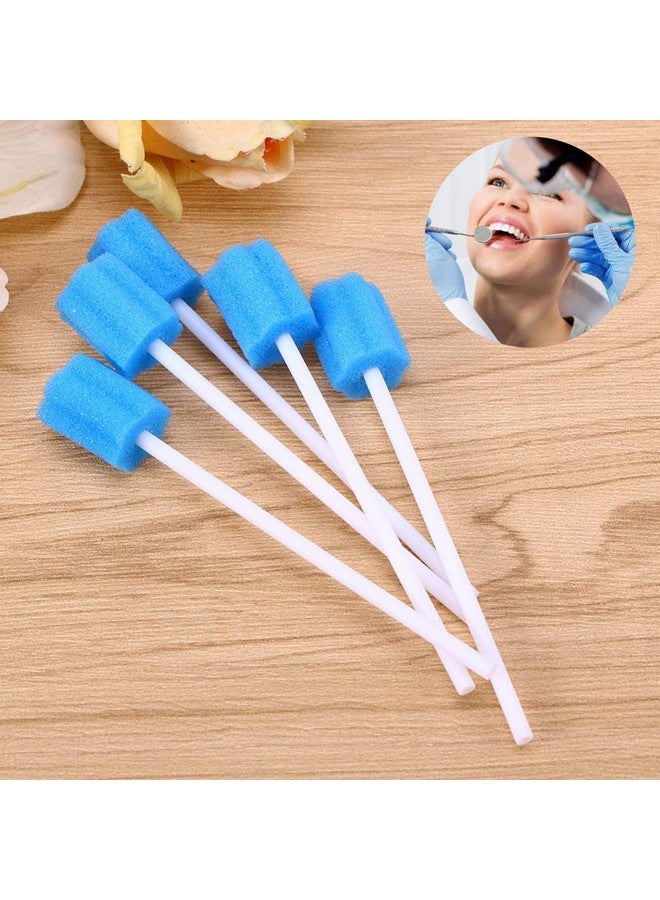 30Pcs Mouth Swabs For Elderly Disposable Medical Sponge Stick Mouth Care Cleaning Sponge For Oral Care Blue