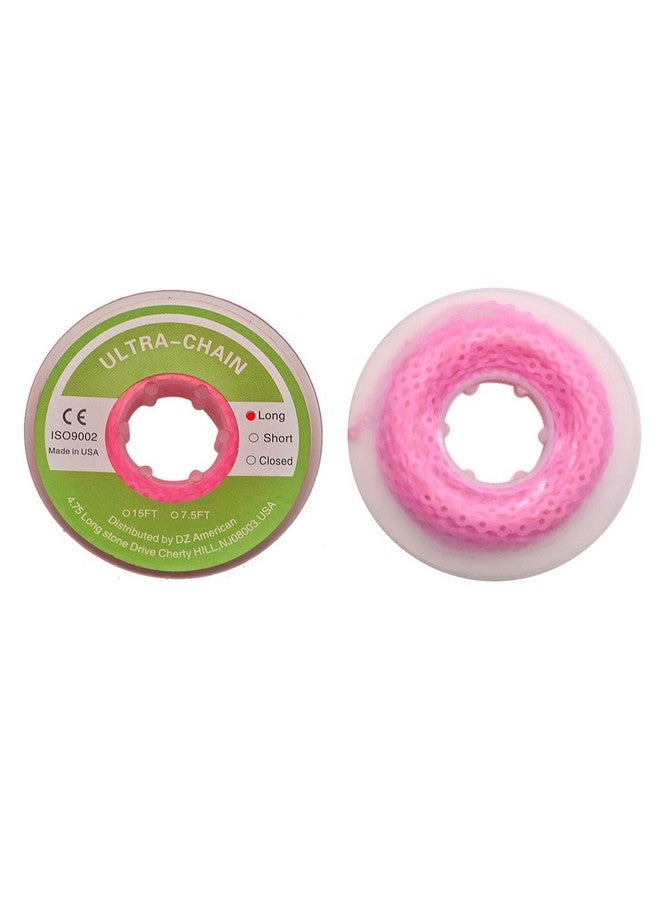 Dental Orthodontic Elastic Chain Power Chains (Long Pink)