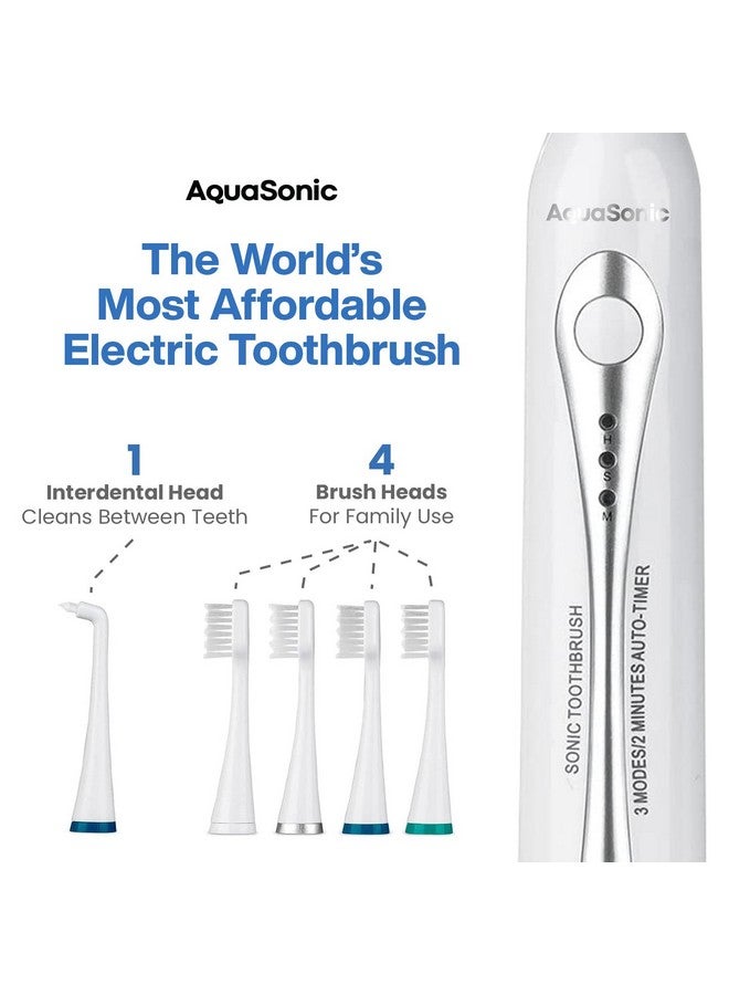 Home Dental Center Rechargeable Power Toothbrush & Smart Water Flosser Complete Family Oral Care System 10 Attachments And Tips Included Various Modes & Timers (White)