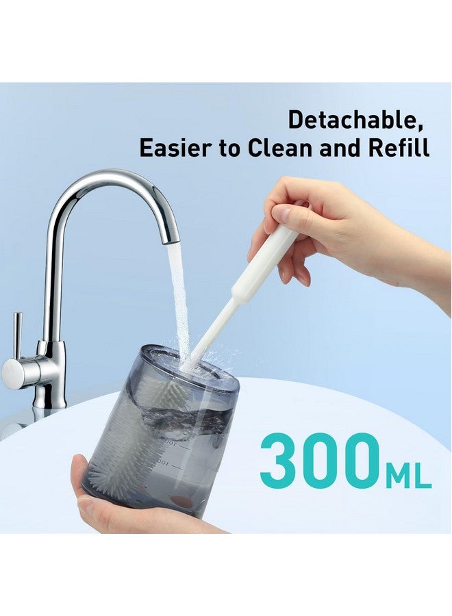 Water Dental Flosser Pick For Teeth 4 Modes Cordless Portable 300Ml Larger Tank Water Teeth Cleaner Ipx7 Waterproof Oral Irrigator Professional Flossing Cleaning Picks For Home Travel Fc5360