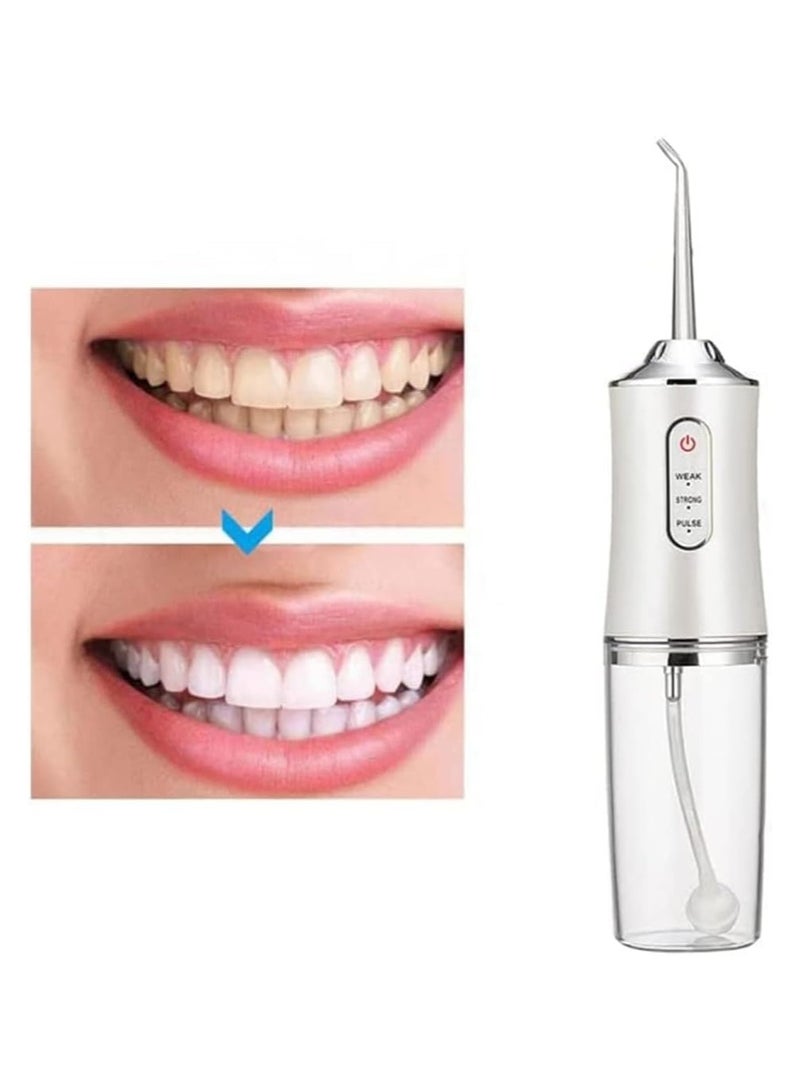 Water Flosser Cordless, Dental Oral Irrigator, Portable and Rechargeable IPX7 Waterproof 3 Modes Water Flosser with Cleanable Water Tank for Home and Travel, Braces & Bridges Care