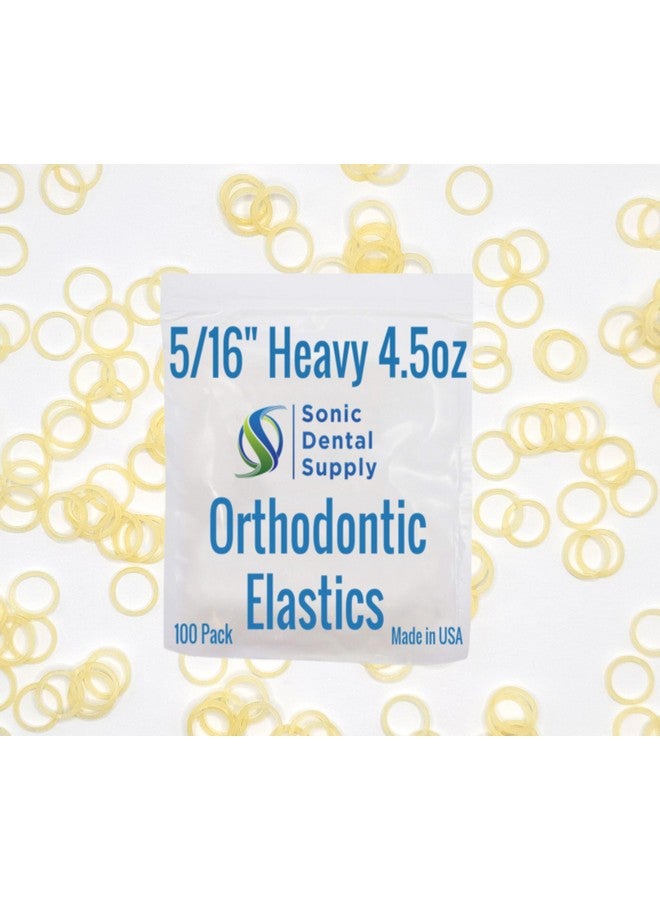 516 Inch Orthodontic Elastic Rubber Bands100 Packnatural Latex Heavy 4.5 Ounce Small Rubberbands Braces Dreadlocks Hair Braids Tooth Gap Packaging Craftssonic Dentalmade In Usa