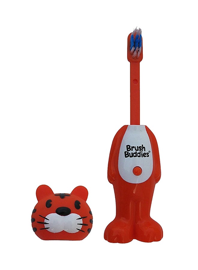 Tiger Toothy Toby Toothbrush Orange
