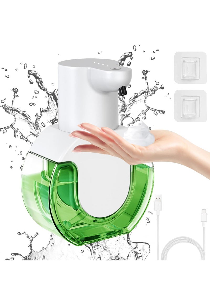 Automatic Foaming Soap Dispenser Touchless Rechargeable Hand Soap Dispenser 4-Level Adjustable Foam Volume  USB Rechargeable 420ML Wall Mount Soap Dispenser for Bathroom Kitchen