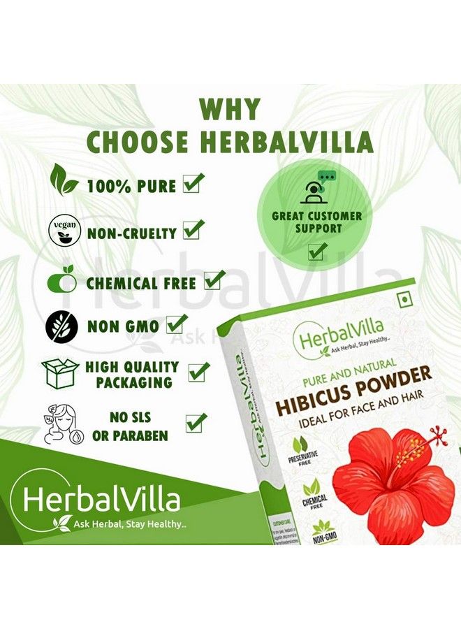 Hibiscus Powder For Hair Growth (200 Grams) And Face Pack