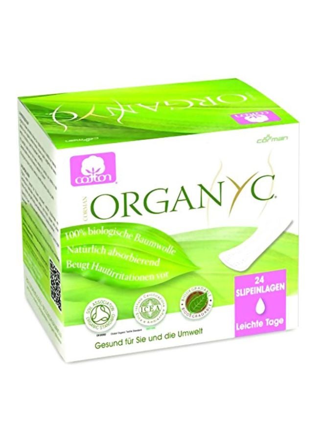 Pack Of 2 Organic Cotton Panty Liners White