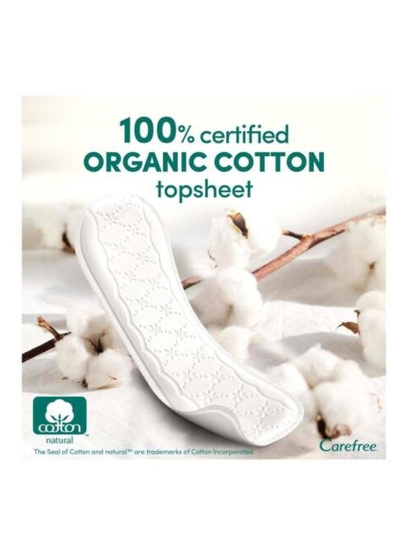 Organic Cotton Long Unscented 24 Liners White