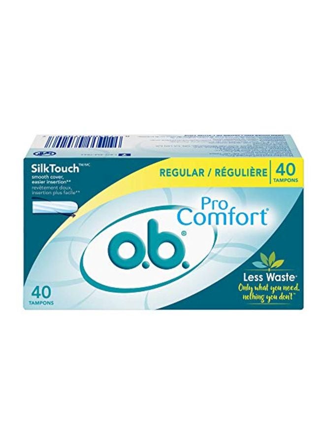 Pack Of 40 Pro Comfort Tampons White