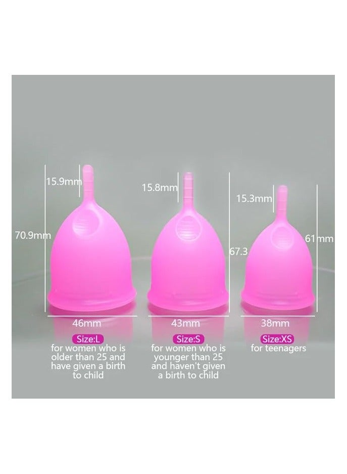 Feminy Menstrual Cup With Silicone Sterilizer Cup Or Cup Holder