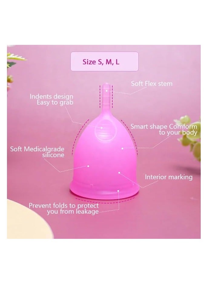 Feminy Menstrual Cup With Silicone Sterilizer Cup Or Cup Holder