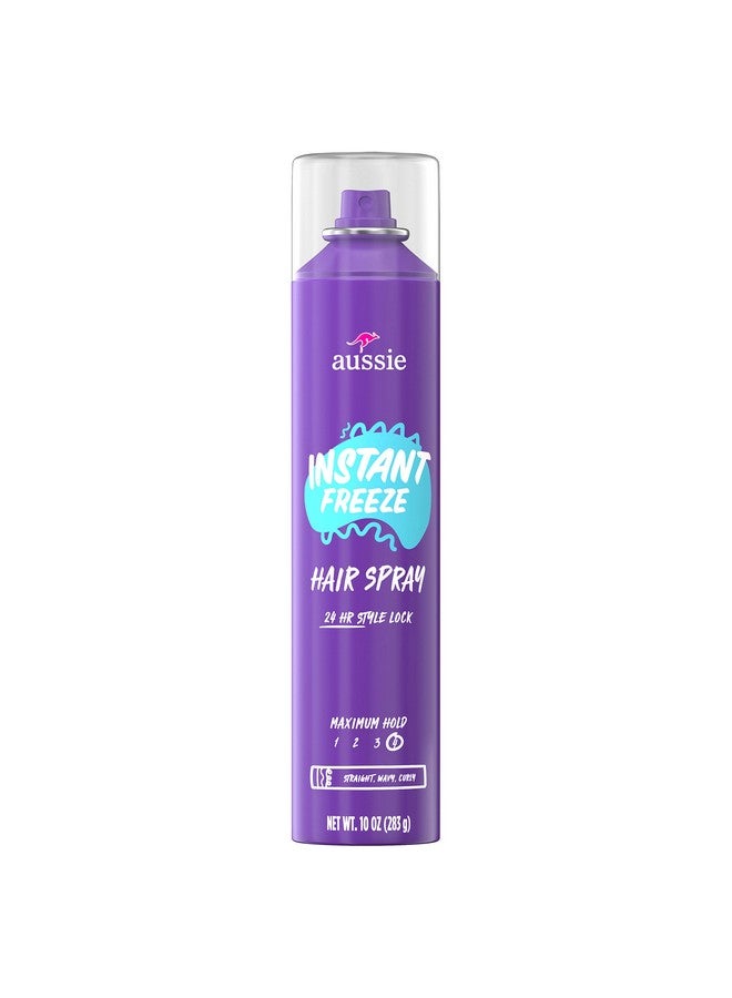 Ussie Instant Freeze Hair Spray For Curly Hair Straight Hair And Wavy Hair 10 Oz