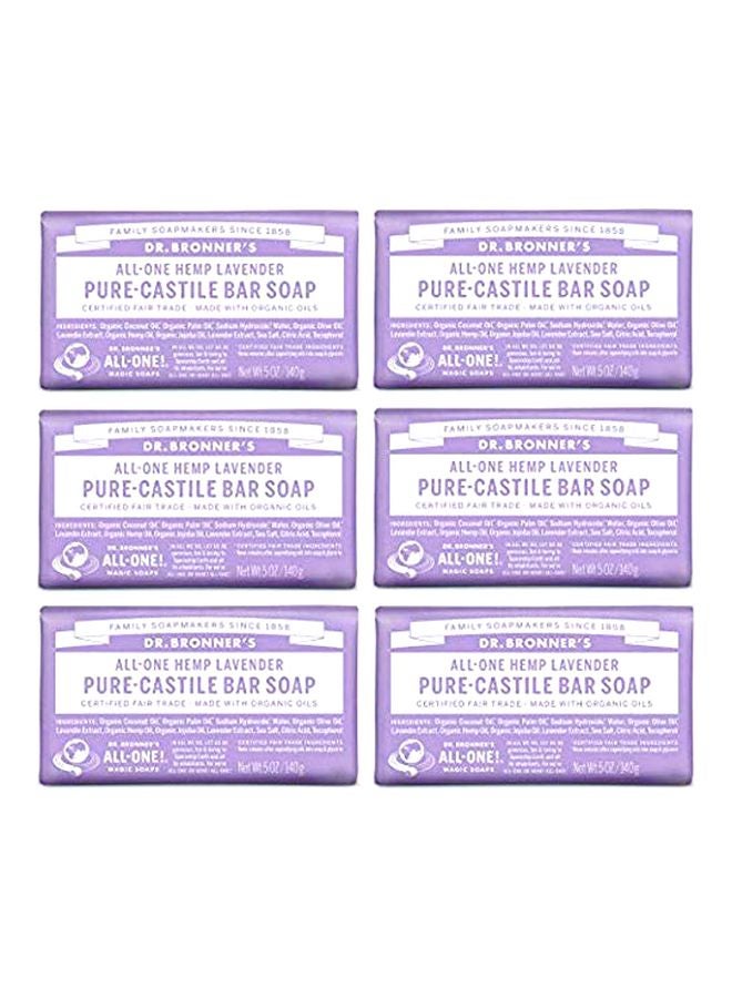 Pack Of 6 Pure-Castile Bar Soap