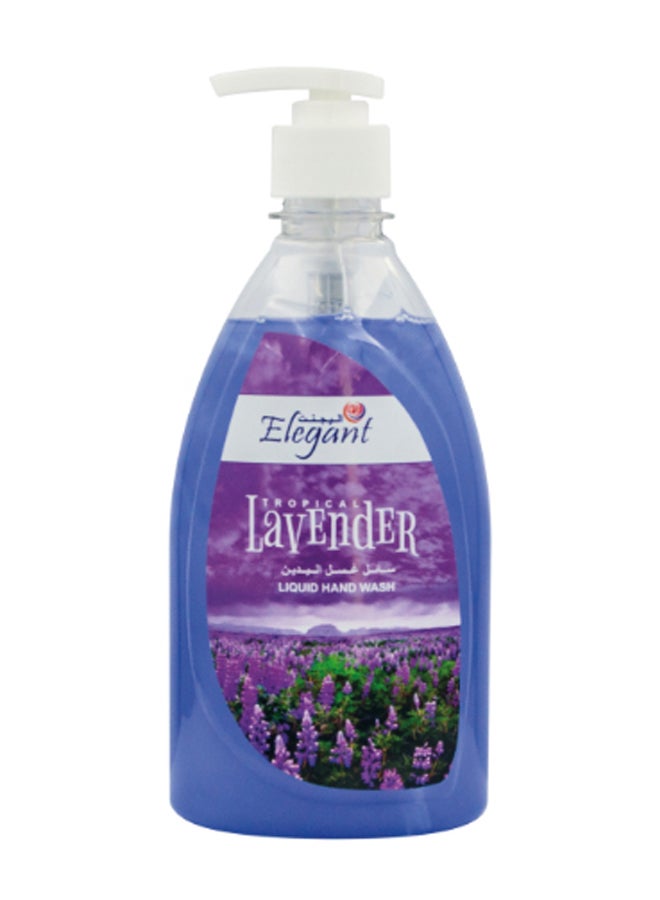 12-Piece Lavender Liquid Hand Wash Set Blue 500ml