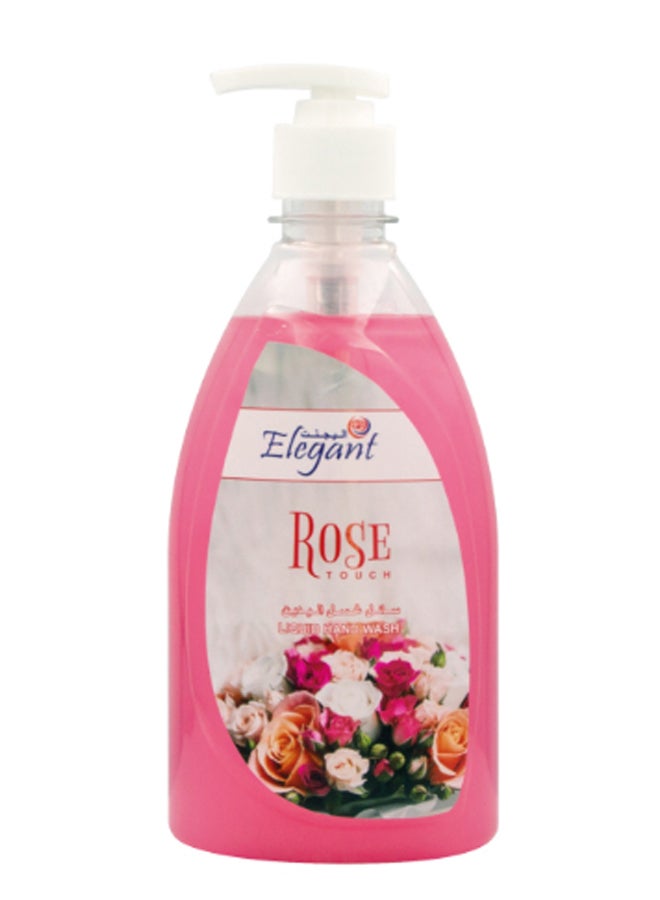 12-Piece Rose Touch Liquid Hand Wash Set Pink 500ml