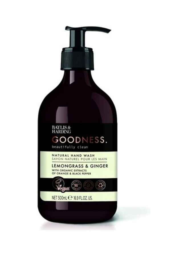 Goodness Lemongrass And Ginger Hand Wash 500ml